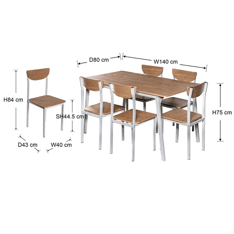 Xavier 6 Seater Dining Set