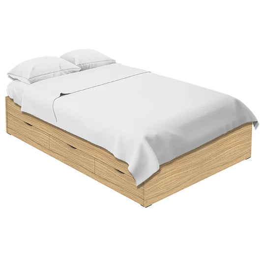 Siesta Oak with 6 Drawers Bed