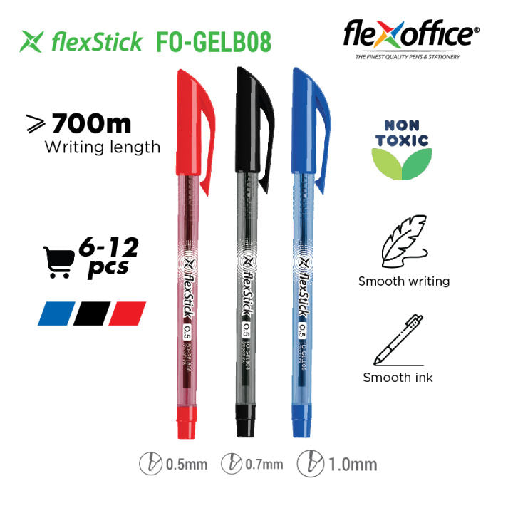 Flex Office Ballpen Smooth Ink Pen (1.0MM, 0.5MM AND 0.7MM)