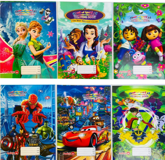 Drawing Book Assorted Character Princess