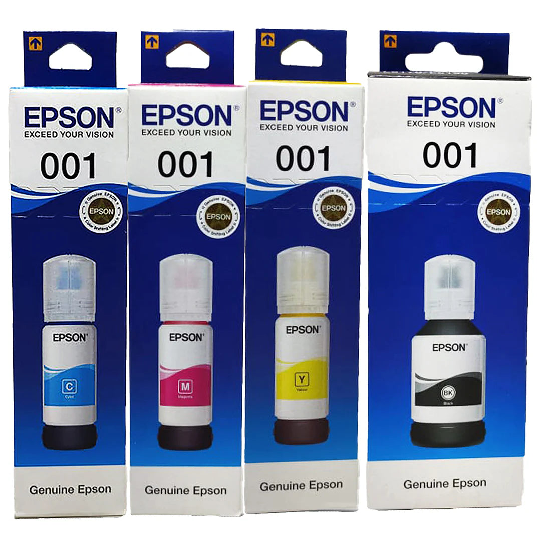 Epson Ink 001 Original (Cyan, Magenta, Yellow, and Black)