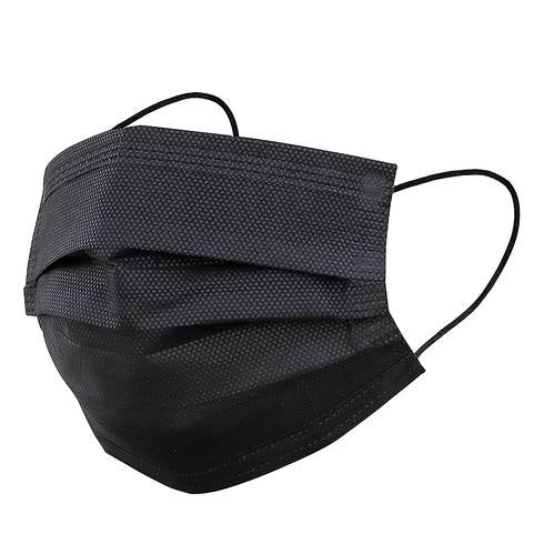 Facemask 3 ply 50's Black Hengde (Disposable Face Mask)