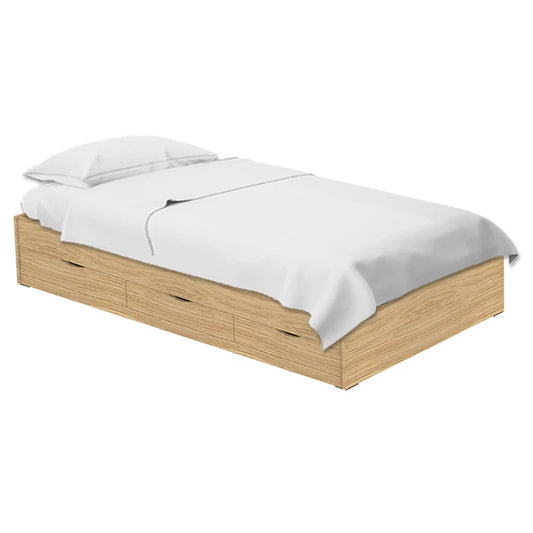 Siesta Oak with 6 Drawers Bed