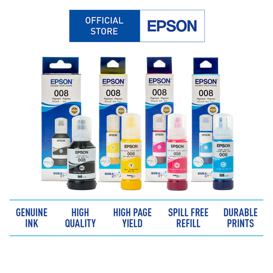 Epson Ink 008 Original (Cyan, Magenta, Yellow, and Black)