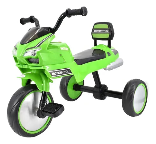 Children tricycle with foldable foot support, EVA wheels, fabric rear basket (Bike)