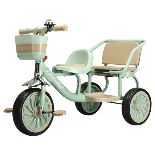 Kids Three-wheeled Bike Bicycle with Back Seat/baby Walking Tricycle for 2 to 6 Years