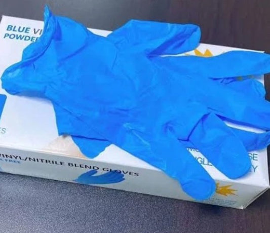 Vinyl Examination Gloves Powder Free Disposable / Surgical Gloves 100'S