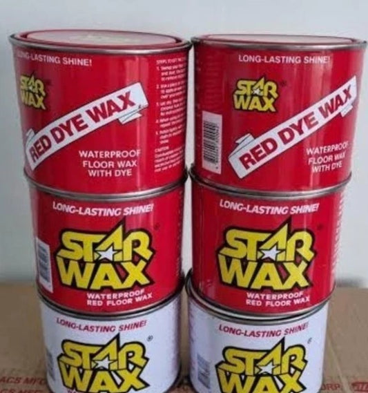 Star Wax Floor Wax in Can 450g or box 90g ( Red / Red Dye / Colorless )