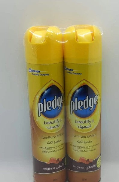 Pledge  Furniture Polish Shines & Protects Wood and More 300ml (Furniture Cleaner)