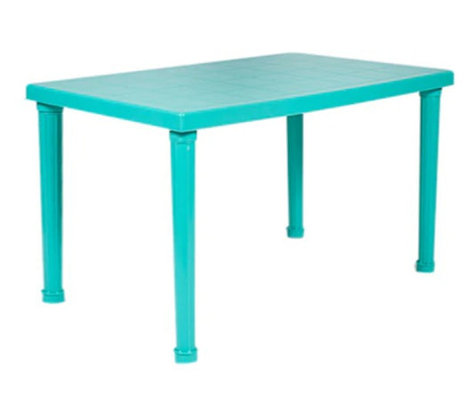 6 Seater Plastic Table (120cmx60cm) Solid Green