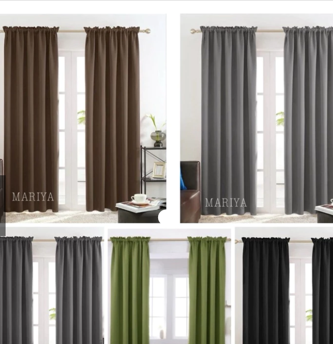 Mariyas Plain Curtain Suksukan Plain for Window/Door Curtain(Window Curtains)