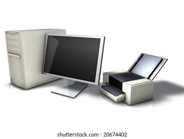 Desktop Computer Set With Printer
