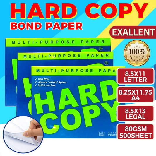 Multi-Purpose Copy Paper Sub. 24 , 80 Gsm (HARD COPY) (Short, A4, Long and A3)(Book Paper)