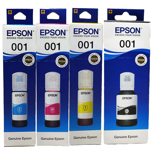 Epson Ink 001 Original  (Cyan, Magenta, Yellow, and Black)