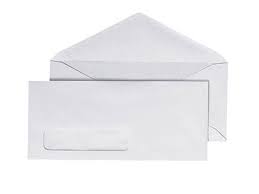 White Mailing Window Envelope Long Paper Fox 10 2X 4 1/2 x 9 1/2 70Gsm Bond 70Gsm