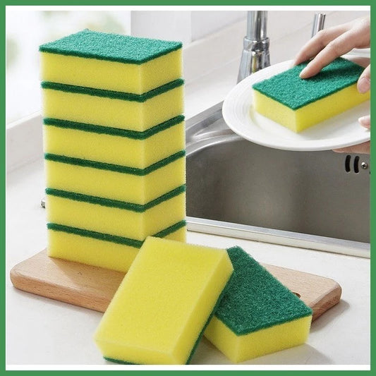 High-density dipped double-sided dishwashing sponge kitchen cleaning sponge